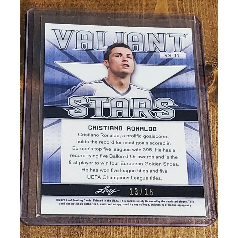 2020 Leaf Best of Sports Valiant Stars Pink Cristiano Ronaldo 2/15 Real Madrid